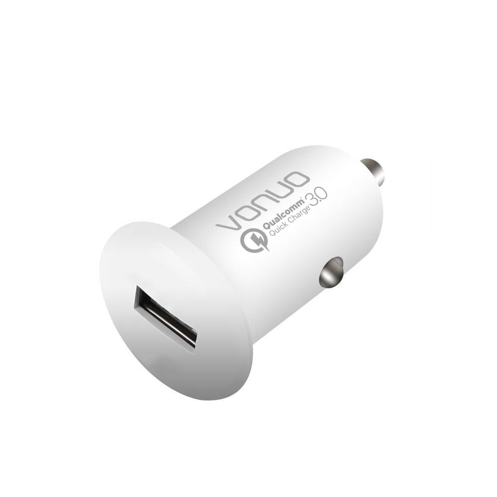 KFZ Schnell-Ladegerät Qualcomm Quick Charge™ 3.0, Weiß